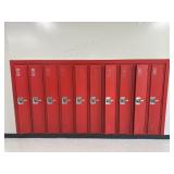 Locker number 158 through 167