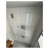 Office number seven ceiling tiles