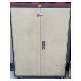 Rolling storage cabinet and contents