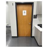 Door leading from 301 to 300 inside classroom