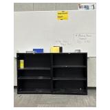 BANDROOM Two black shelving units metal by hon