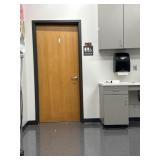 Nurse clinic bathroom door