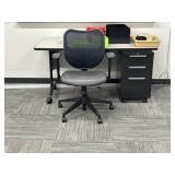 RM 312  desks and organizers and office chair
