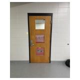 RM 312 door leading to cafeteria
