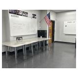 RM 203 dry race board filing cabinet and 12 desks