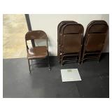 Brown chairs and a medical scale