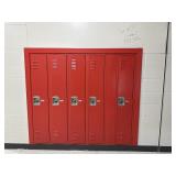 Lockers 582 through 586