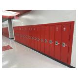 Lockers 587 through 605