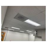 All ceiling lights, faculty dining room