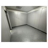Wall padding in the storage room off of 304