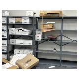2 Metal wall shelving units