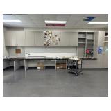 RM 104 east wall cabinets