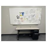 Office number one dry erase board and desk
