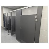 Girls 100 hallway bathroom stalls