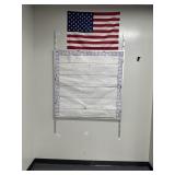 Pin board RM 304 and a flag
