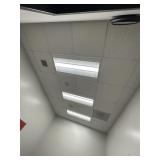 Counselors office ceiling tiles and lights
