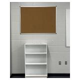 Rm 206 Small White Shelving And A Tack Board