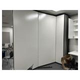 Room 100  ceiling to floor wall divider