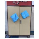 Rolling cabinet and contents
