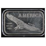 1 oz. .999 Fine Silver American Argent Mint Bar