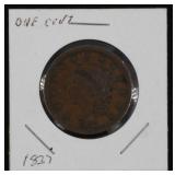 1837 Large Cent Coin