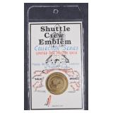 NASA Challenger Shuttle Crew Emblem Bronze Medal