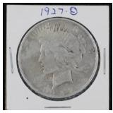 1927-D Peace Silver Dollar