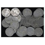 40x NO DATE Buffalo Nickels