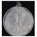 1993 American Silver Eagle w/ pendant holder