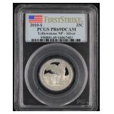 2010-S PCGS PR69DCAM Yellowstone NP Silver 25C