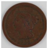 1855 Large Cent Coin