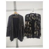 Bob Mackie Wearable Art open front Cardigan size