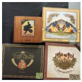 4 Vtg. Cigar Boxes