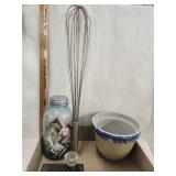 Vtg. Stainless Steel French Wire Whisk, Vtg. B