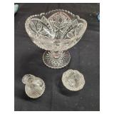 Vtg. Imperial Glass Pinwheel pattern Glass
