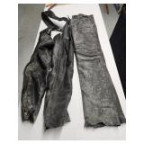 BIKERS Club Black leather  pants Size 34,