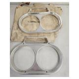 Vtg. 1960 Headlights Trim Pieces for Studebaker