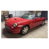 2005 Ford Thunderbird Convertible, Red, VIN#