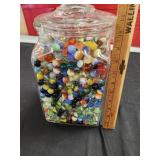 Vtg Seyfert's Large Glass Jar with lid full of