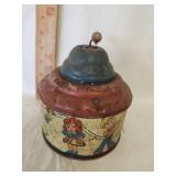 Vtg, Tin childs  Lithograph noise Maker toy