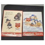 2 Campbell's Soup Tin Signs
