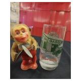 Vtg Drinking Glass Gasoline , Vtg, Wind up