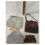 2 Vtg. Whiting & Davis  Bubble Bead Handbags,