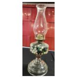 Vtg, Oil Lamp full of Marbles