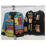 2 Vtg. Julia Ku Jackets size L