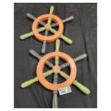 Decorative Wood Ships wheel