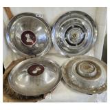 4 Vtg. Hubcaps