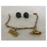 Sterling Silver & Turquoise Post Earrings &