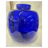 Vtg.Blenko Colbalt Blue Art Glass 'Pill' Vase