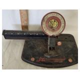 Vtg, Louis Marx & Co. Junior Dial Toy Typewriter